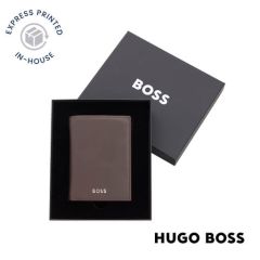 Hugo Boss Smooth Brown Card Holder