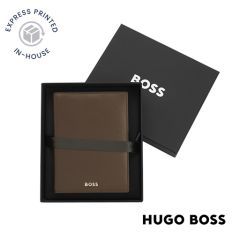 HUGO BOSS Brown Passport Holder