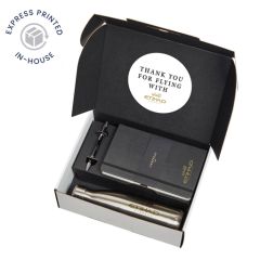 Notebook, Pen and Silver Bottle Corporate Gift Box