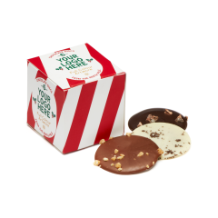 Festive Eco Maxi Cube 6 Chocolate Discs