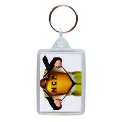 K16 Rectangular Budget Acrylic Keyring