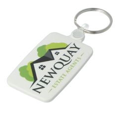 Recycled 55mm Rectangle Keyring