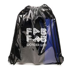 Transparent Fabric Drawstring Bag