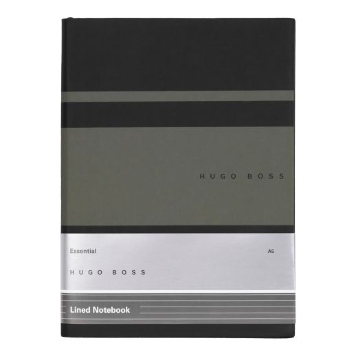 HUGO BOSS A5 Essential Khaki Lined Notebook UKPrinting